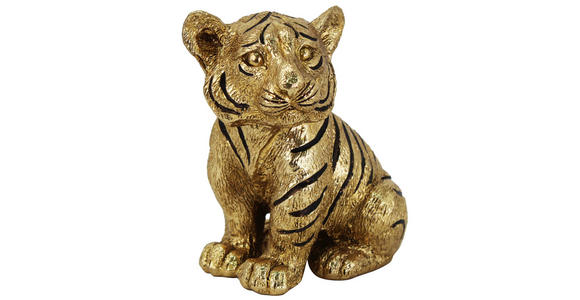 DEKOTIGER - Goldfarben, LIFESTYLE, Kunststoff (15/14,5/10cm) - Ambia Home