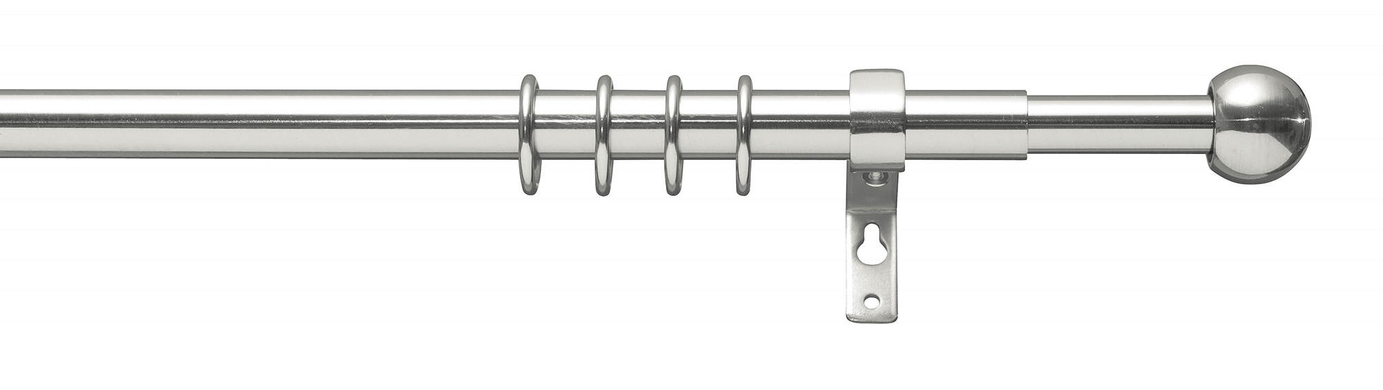 KOMPLET GARNIŠNA boja nerđajućeg čelika metal - boja nerđajućeg čelika, Osnovno, metal (200-350cm)