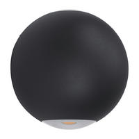 LED-WANDLEUCHTE - Klar/Schwarz, Basics, Glas/Metall (10,5cm) - Eglo