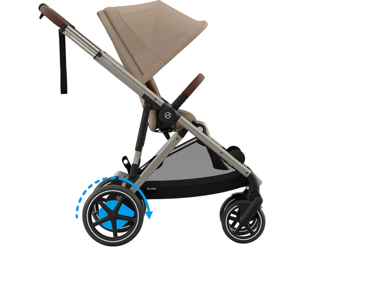 KINDERWAGEN  EGAZELLE S  Almond Beige  - Taupe, Basics, Kunststoff/Metall (94.5/66/100cm) - cybex GOLD