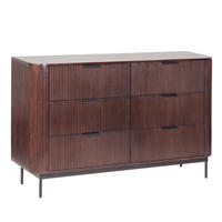 SIDEBOARD  in 140/85/40 cm  - Walnussfarben/Schwarz, KONVENTIONELL, Holz/Metall (140/85/40cm) - Livetastic