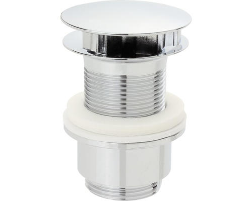 ABLAUFVENTIL  - Chromfarben, Basics, Metall (6,3cm)