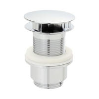 ABLAUFVENTIL  - Chromfarben, Basics, Metall (6,3cm)