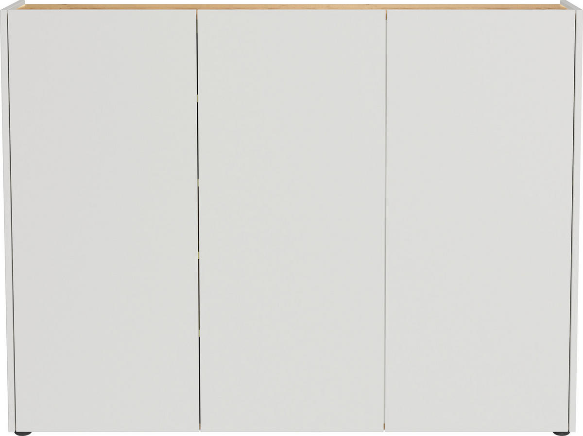 SCHUHSCHRANK Eichefarben, Kaschmir  - Kaschmir/Eichefarben, Design, Holzwerkstoff/Kunststoff (138/105/25cm)