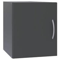 AUFSATZSCHRANK 40/40/40 cm  in  - Alufarben/Graphitfarben, KONVENTIONELL, Holzwerkstoff/Kunststoff (40/40/40cm) - Xora