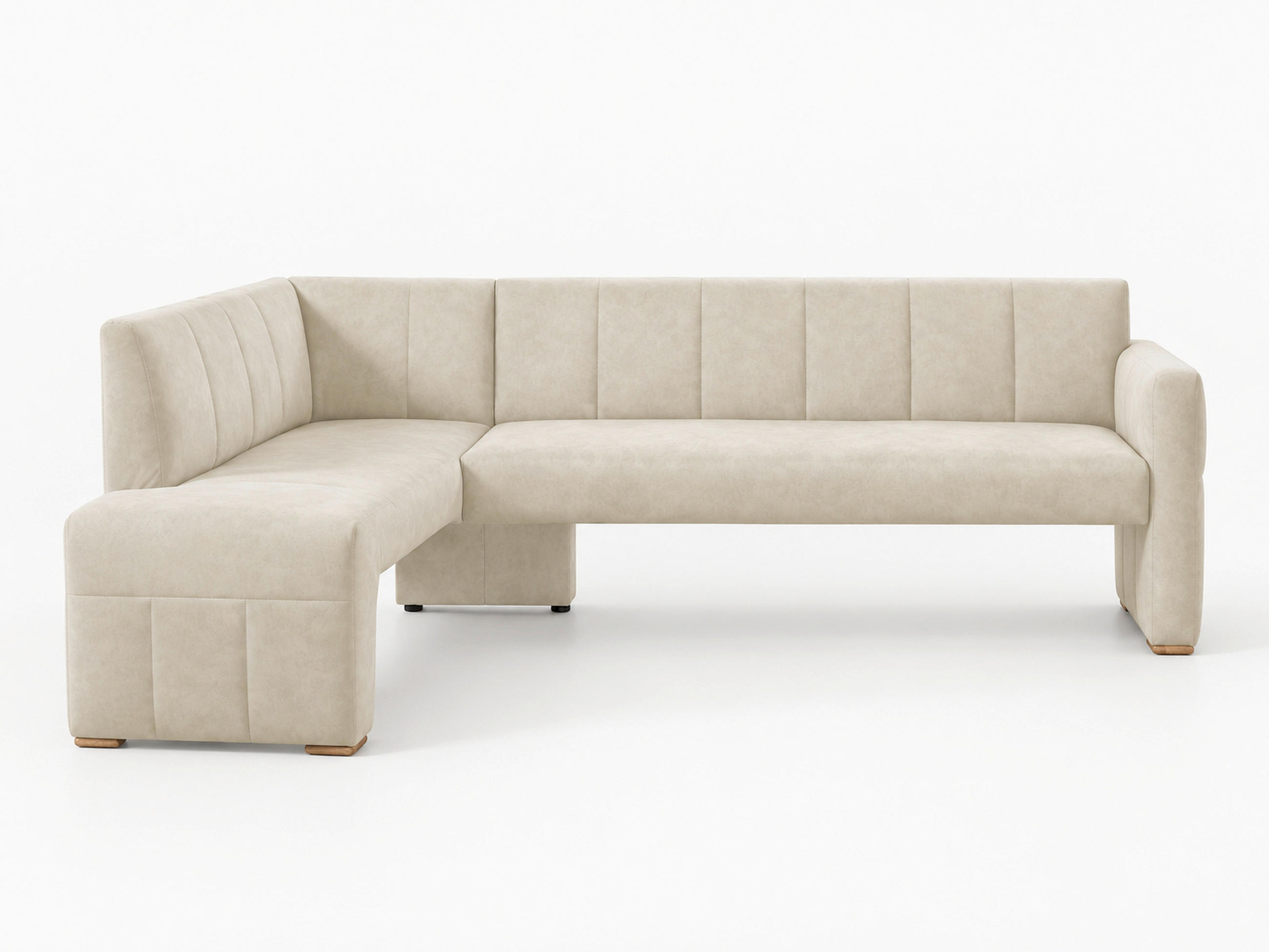 UGAONA KLUPA  boja peska   - boja hrasta/boja peska, Moderno, drvo/tekstil (245/159cm) - Livetastic