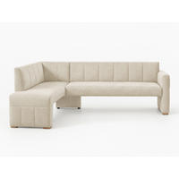 UGAONA KLUPA  boja peska   - boja hrasta/boja peska, Moderno, drvo/tekstil (245/159cm) - Livetastic
