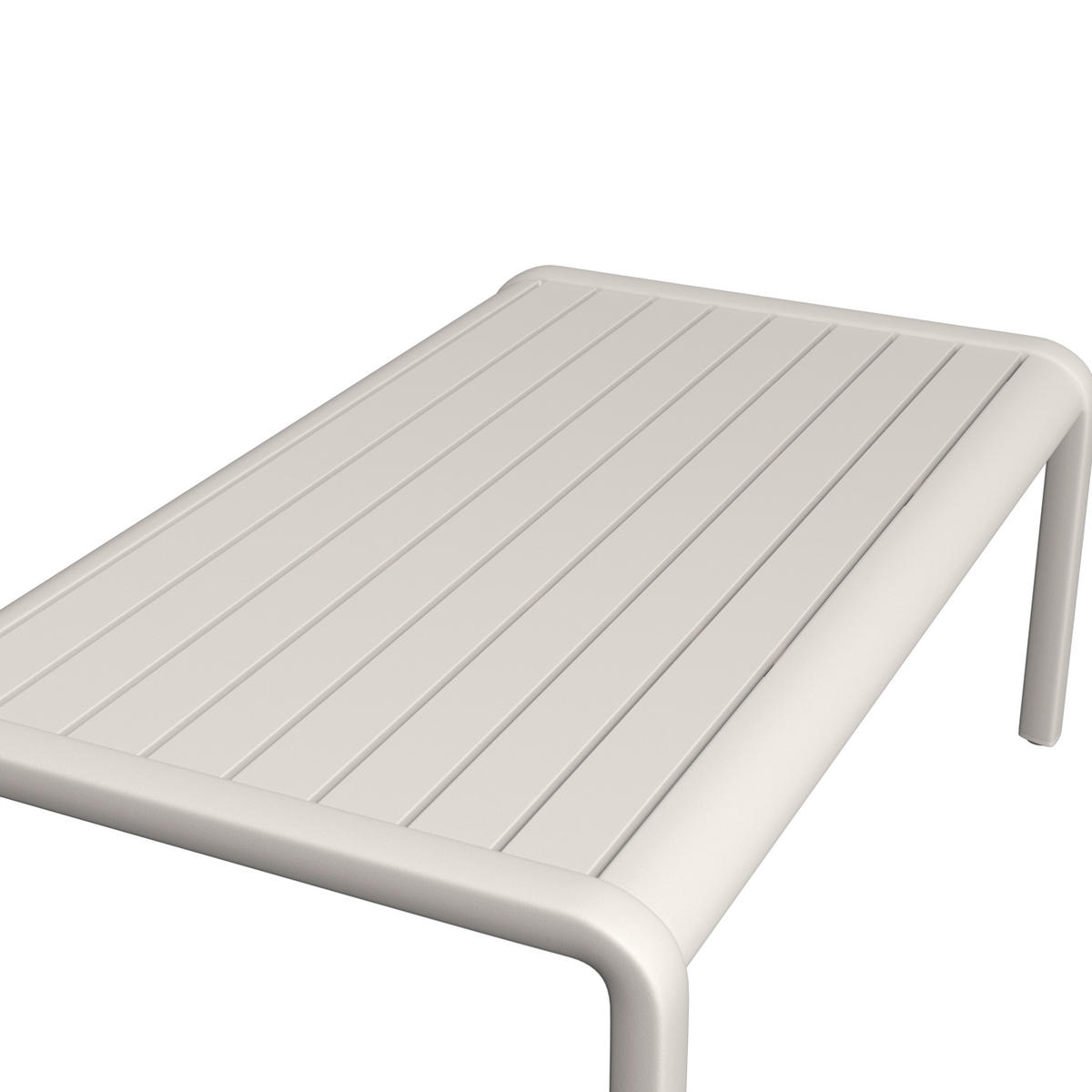 GARTENSET 4-teilig Webstoff Aluminium 4-teilig  - Beige/Rosa, MODERN, Textil/Metall - Amatio