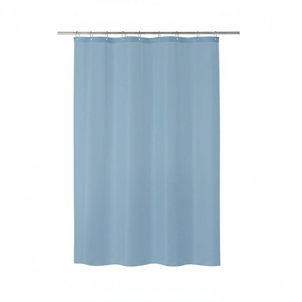 DUSCHVORHANG BIO 180/200 cm  - Blau, Basics, Kunststoff (180/200cm) - Spirella