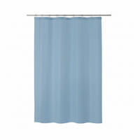 DUSCHVORHANG BIO 180/200 cm  - Blau, Basics, Kunststoff (180/200cm) - Spirella