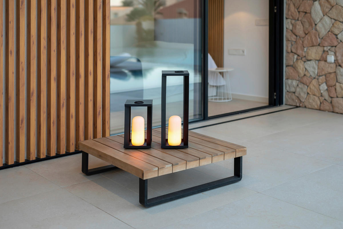 LED-AUßENLEUCHTE SIROCO 18/30/18 cm   - Schwarz, Basics, Metall (18/30/18cm) - Newgarden