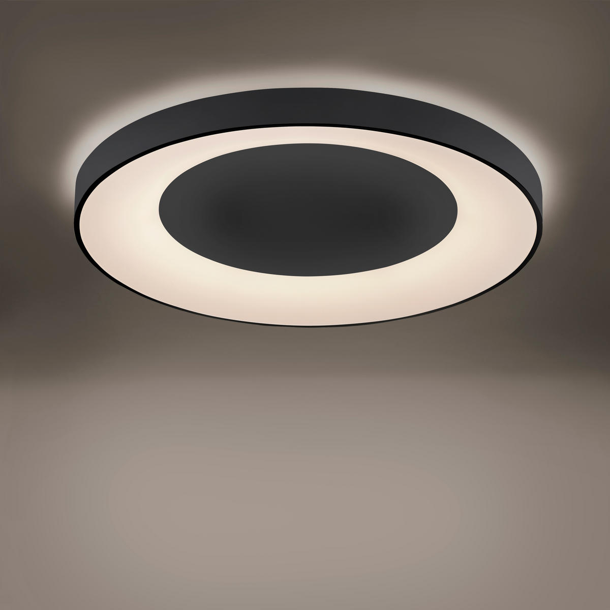 LED-Deckenleuchte 70/70/7,7 cm   - Anthrazit, Basics, Kunststoff/Metall (70/70/7,7cm)