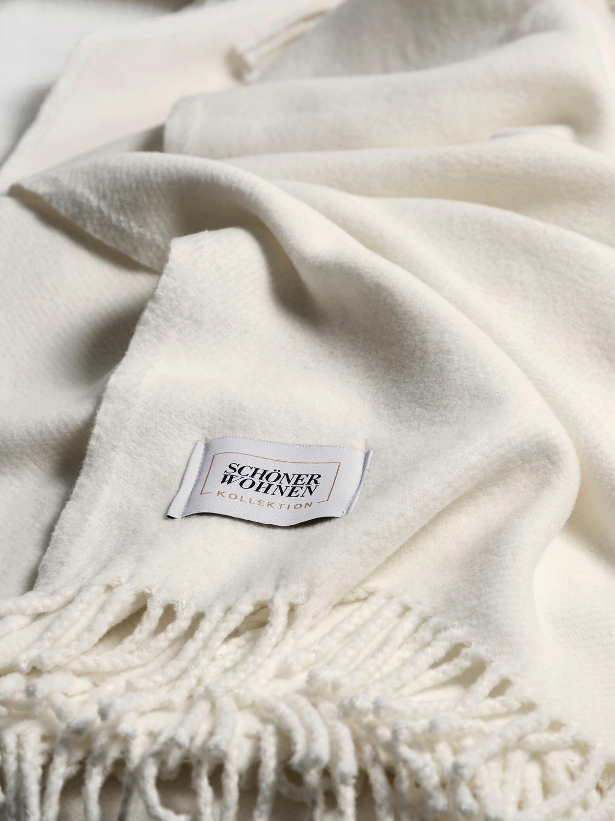 PLAID SW-BASICS  - Creme, Basics, Textil (140/200cm) - Schöner Wohnen