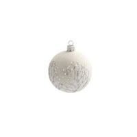 JULGRANSKULA 8 cm  - vit/silver, Lifestyle, metall/glas (8cm) - Best Price