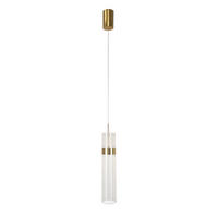 HÄNGELEUCHTE  - Goldfarben, KONVENTIONELL, Kunststoff (120/6/6cm)