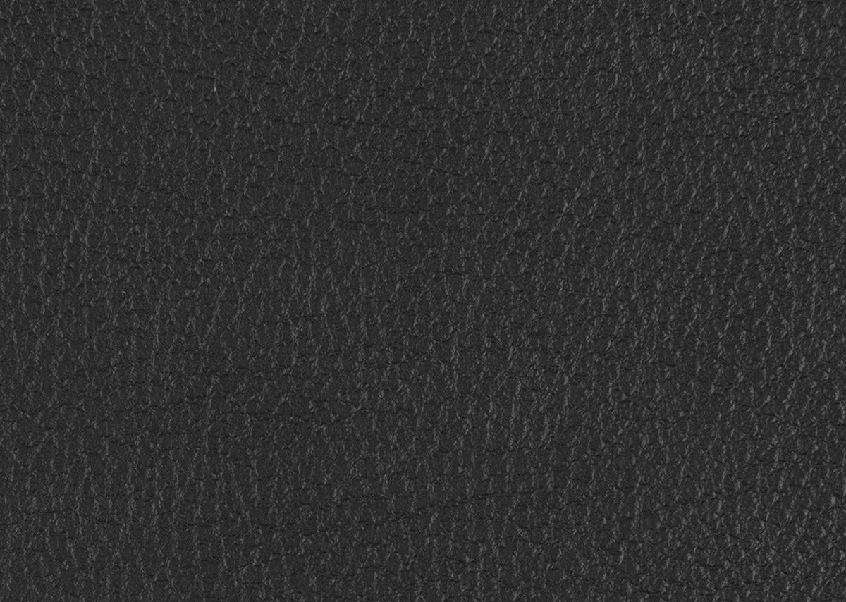 2,5-SITZER in Echtleder Schwarz  - Schwarz, Design, Leder/Metall (164/84/99cm) - Dieter Knoll