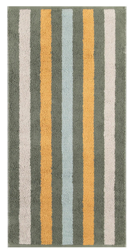 HANDTUCH Heritage Stripes  - Grün, Basics, Textil (50/100cm) - Cawoe