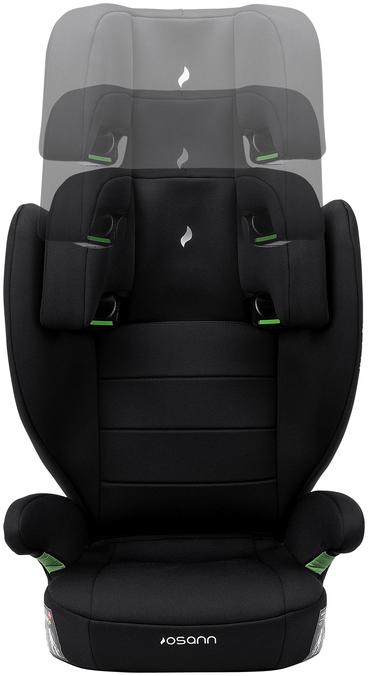 KINDERAUTOSITZ  - Schwarz, KONVENTIONELL, Kunststoff (43/77/37cm) - Osann