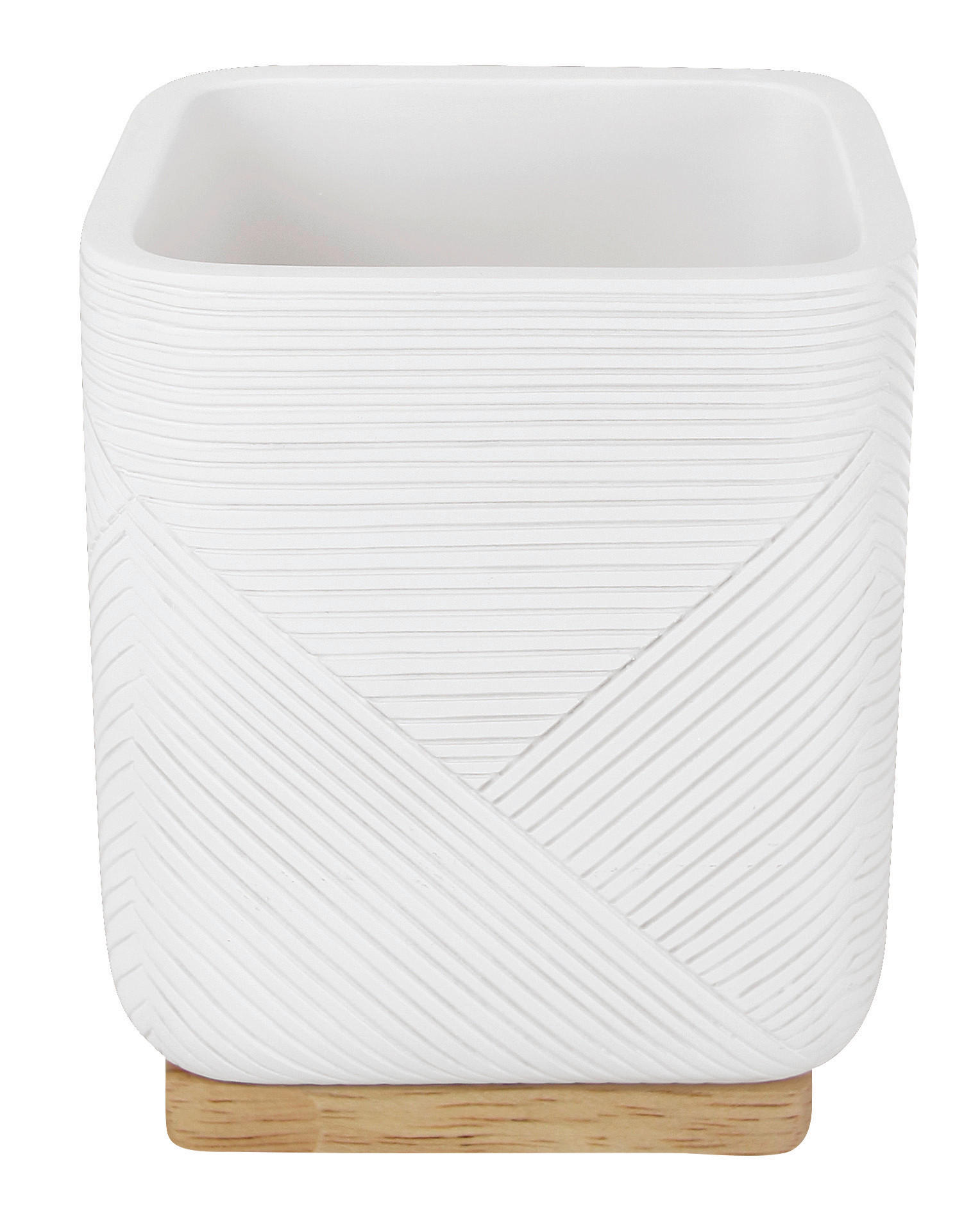 KUPATILSKA ČAŠA  bela  prirodni materijali  - bela, Konvencionalno, prirodni materijali (8/9.7/8cm) - Kleine Wolke