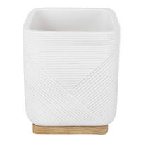 KUPATILSKA ČAŠA  bela  prirodni materijali  - bela, Konvencionalno, prirodni materijali (8/9.7/8cm) - Kleine Wolke