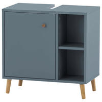 WASCHBECKENUNTERSCHRANK 60,2/59,3/33,1 cm  - Blau/Petrol, MODERN, Holz/Holzwerkstoff (60,2/59,3/33,1cm) - Stylife
