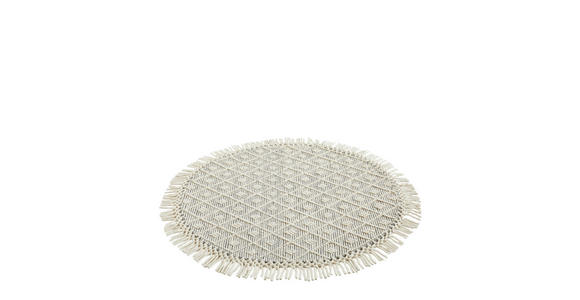 HANDWEBTEPPICH 120 cm Sylt Creme  - Creme, Natur, Textil (120cm) - Linea Natura