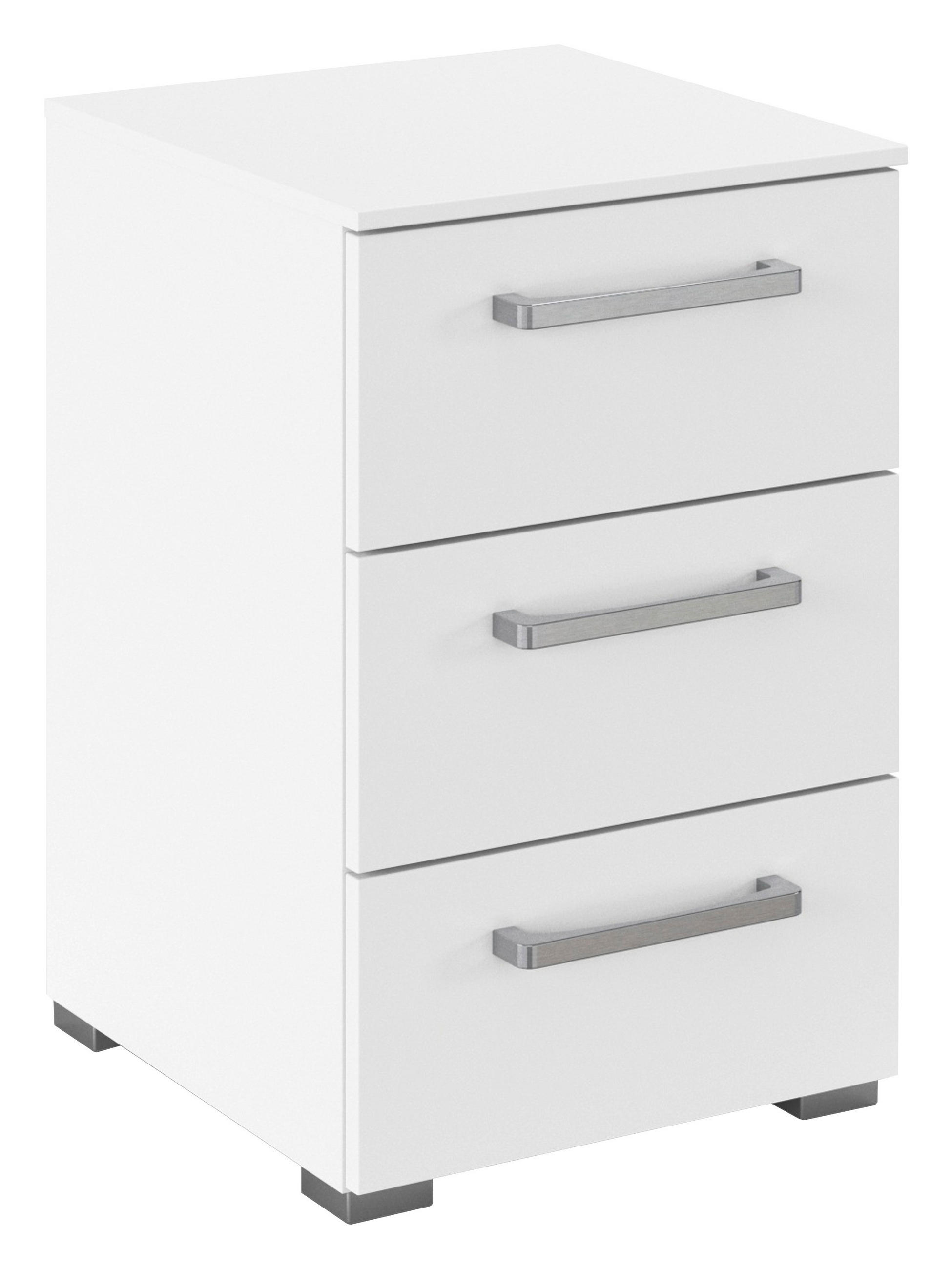 NACHTSCHRANK 40/61/42 cm  - Edelstahlfarben/Alufarben, Basics, Holzwerkstoff/Kunststoff (40/61/42cm) - Novel