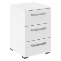 NACHTSCHRANK 40/61/42 cm  - Edelstahlfarben/Alufarben, Basics, Holzwerkstoff/Kunststoff (40/61/42cm) - Xora