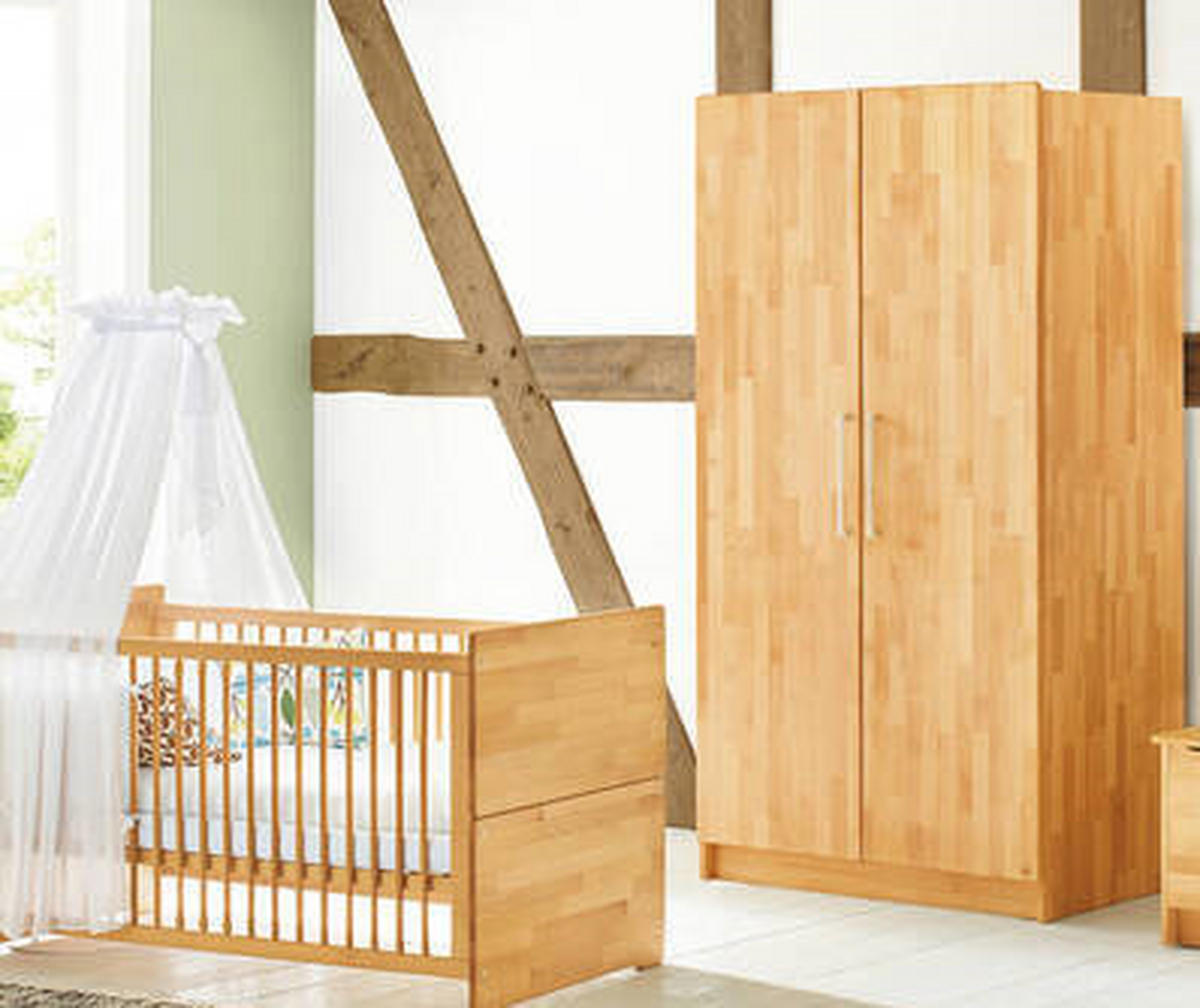 BABYZIMMER NATURA 3-teilig  - Buchefarben, Natur, Holz - Pinolino
