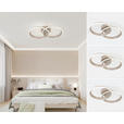 LED-DECKENLEUCHTE Velora 53,5/33/9,3 cm  - Sandfarben, Design, Kunststoff/Metall (53,5/33/9,3cm) - Dieter Knoll