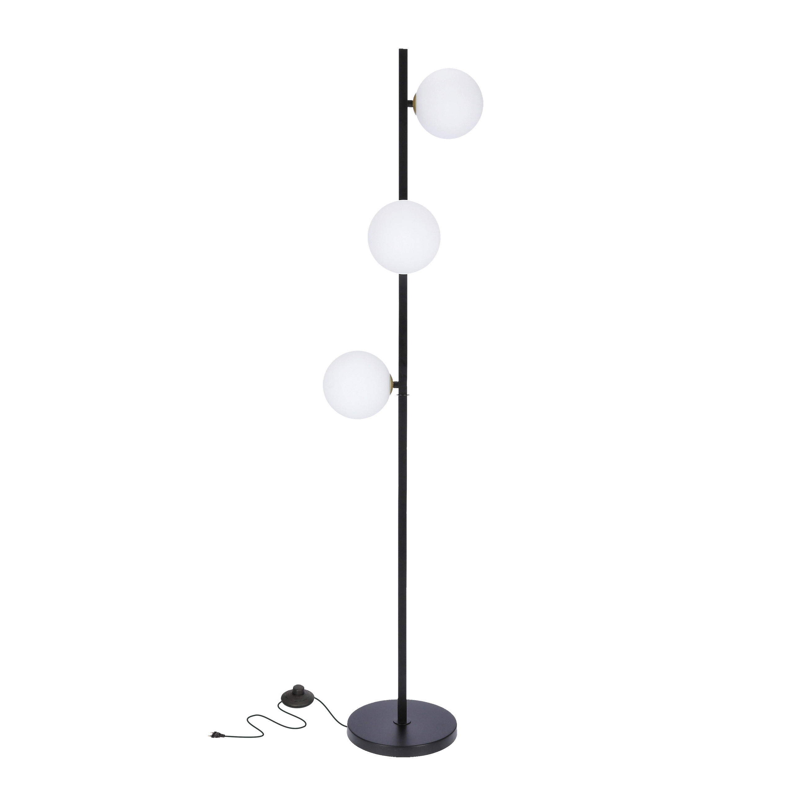 XXXLutz Stehleuchte Kama Schwarz 29x150x34 cm
