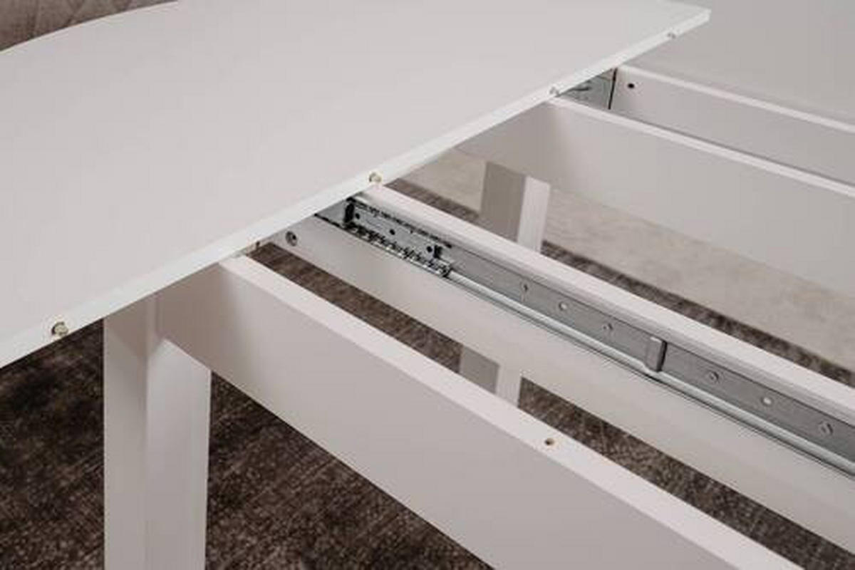 ESSTISCH Holzwerkstoff  - Weiss, Basics, Holzwerkstoff (100/75cm) - MID.YOU