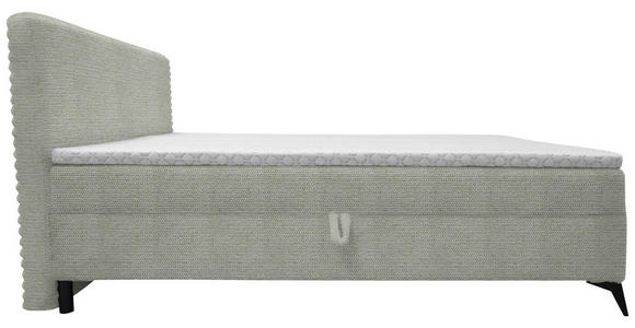BOXBETT 180/200 cm in Ecru - Ecru/Schwarz, Design, Holz/Holzwerkstoff (180/200cm) - Xora