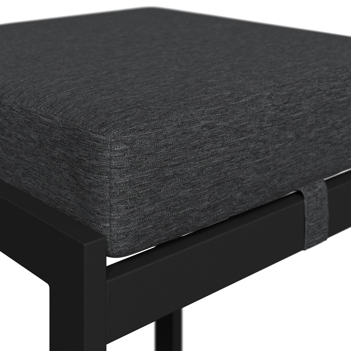 DINING-LOUNGESET Eisen  - Anthrazit/Naturfarben, MODERN, Kunststoff/Textil (230/80/230cm) - Ambia Garden