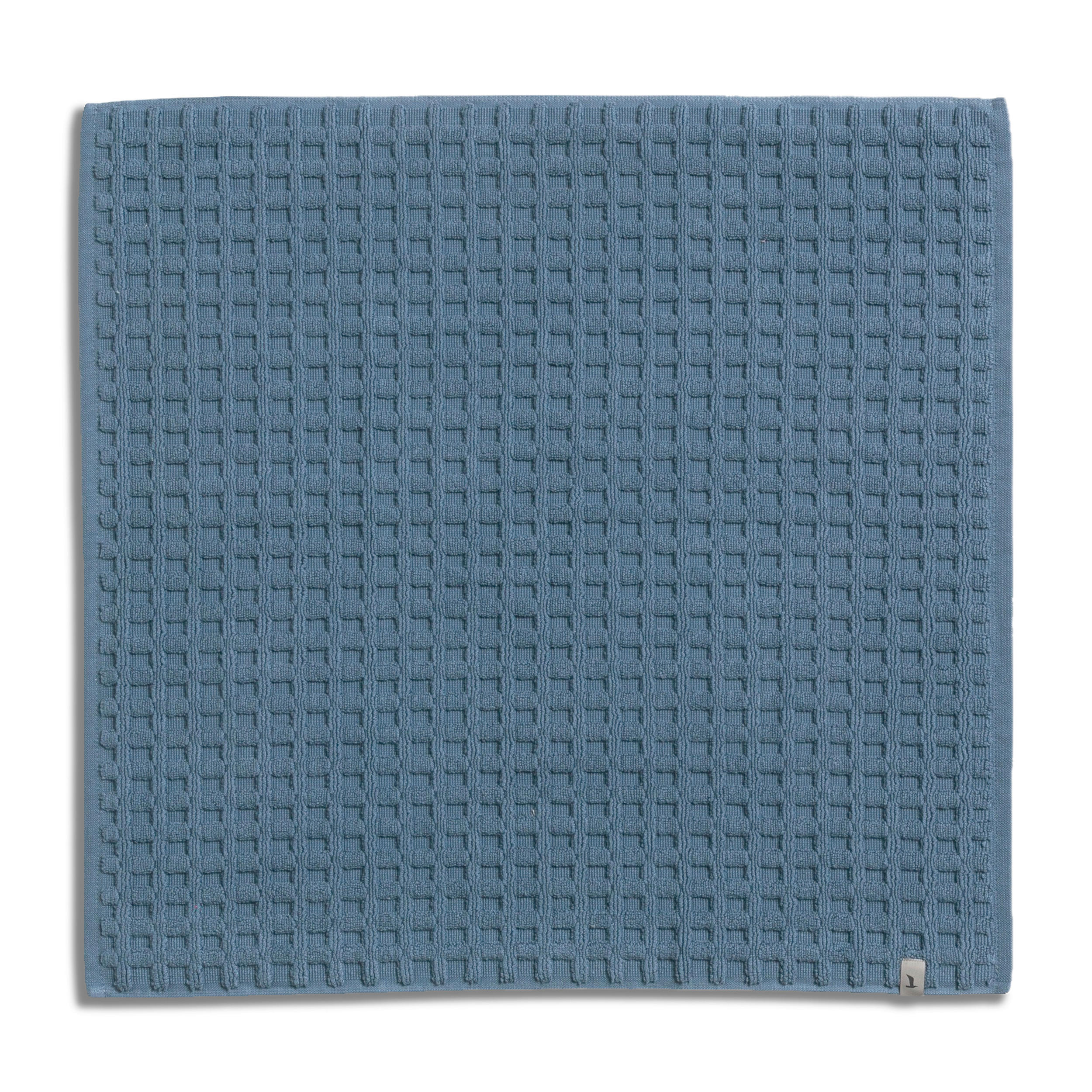 BADTEPPICH PIQUEE Blau 60/60 cm  - Blau, Basics, Textil (60/60cm) - Moeve