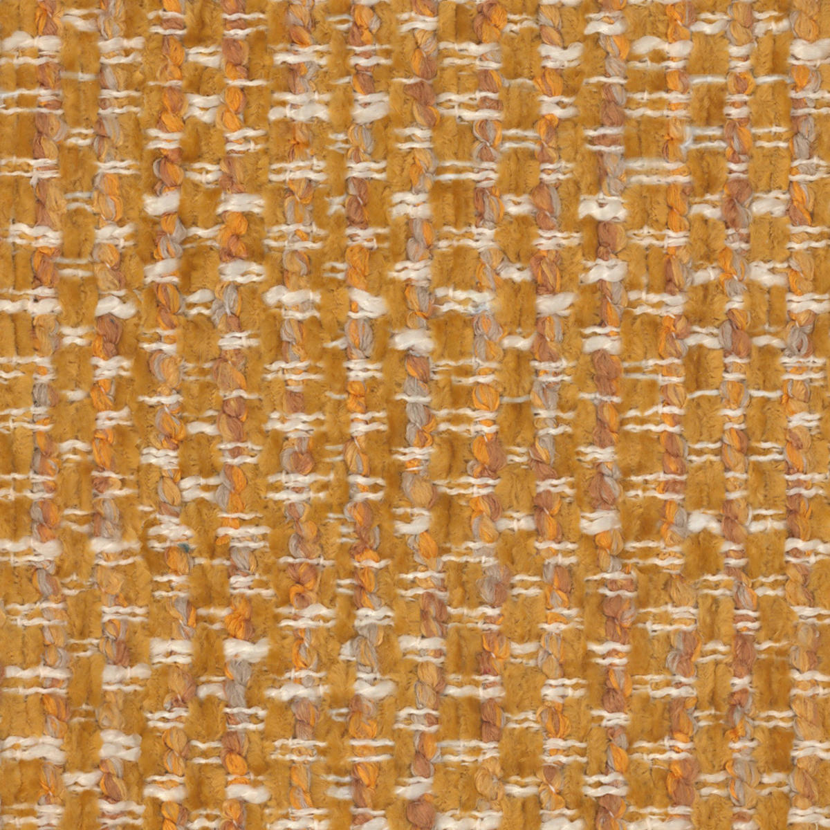 ECKSOFA  Currygelb Chenille  - Currygelb/Creme, KONVENTIONELL, Kunststoff/Textil (248/248cm) - Carryhome