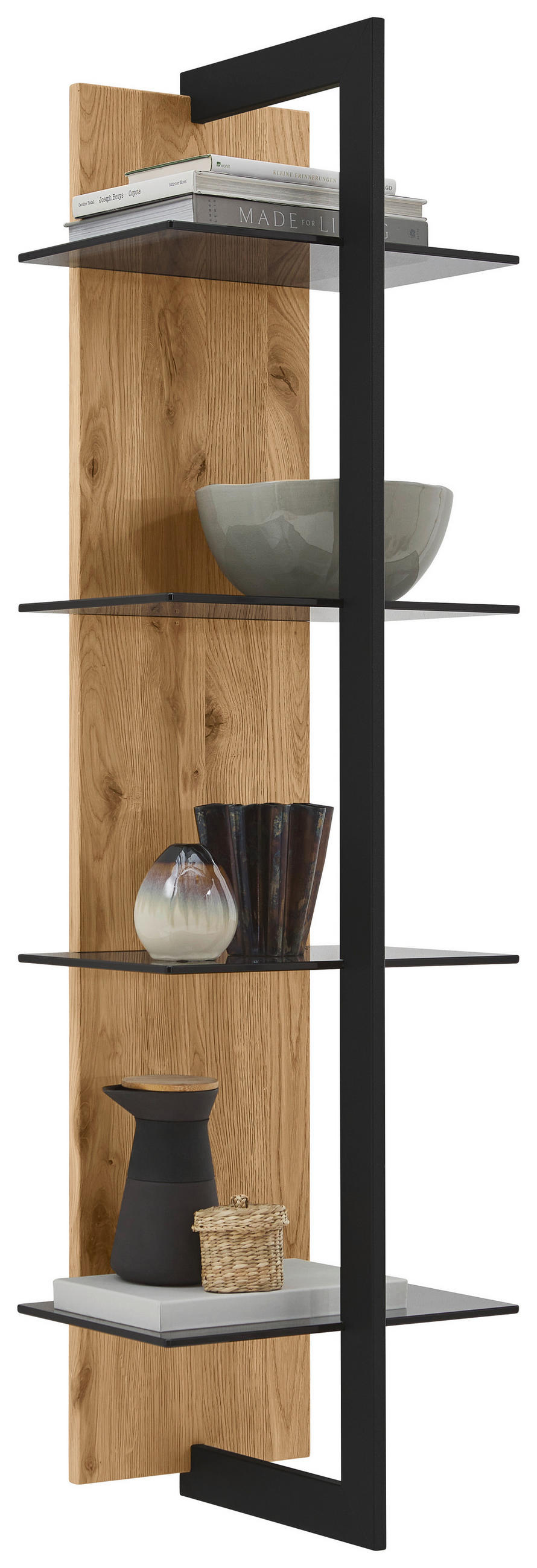 Valdera Wandregal Graphit, 38.4x145.1x33 cm