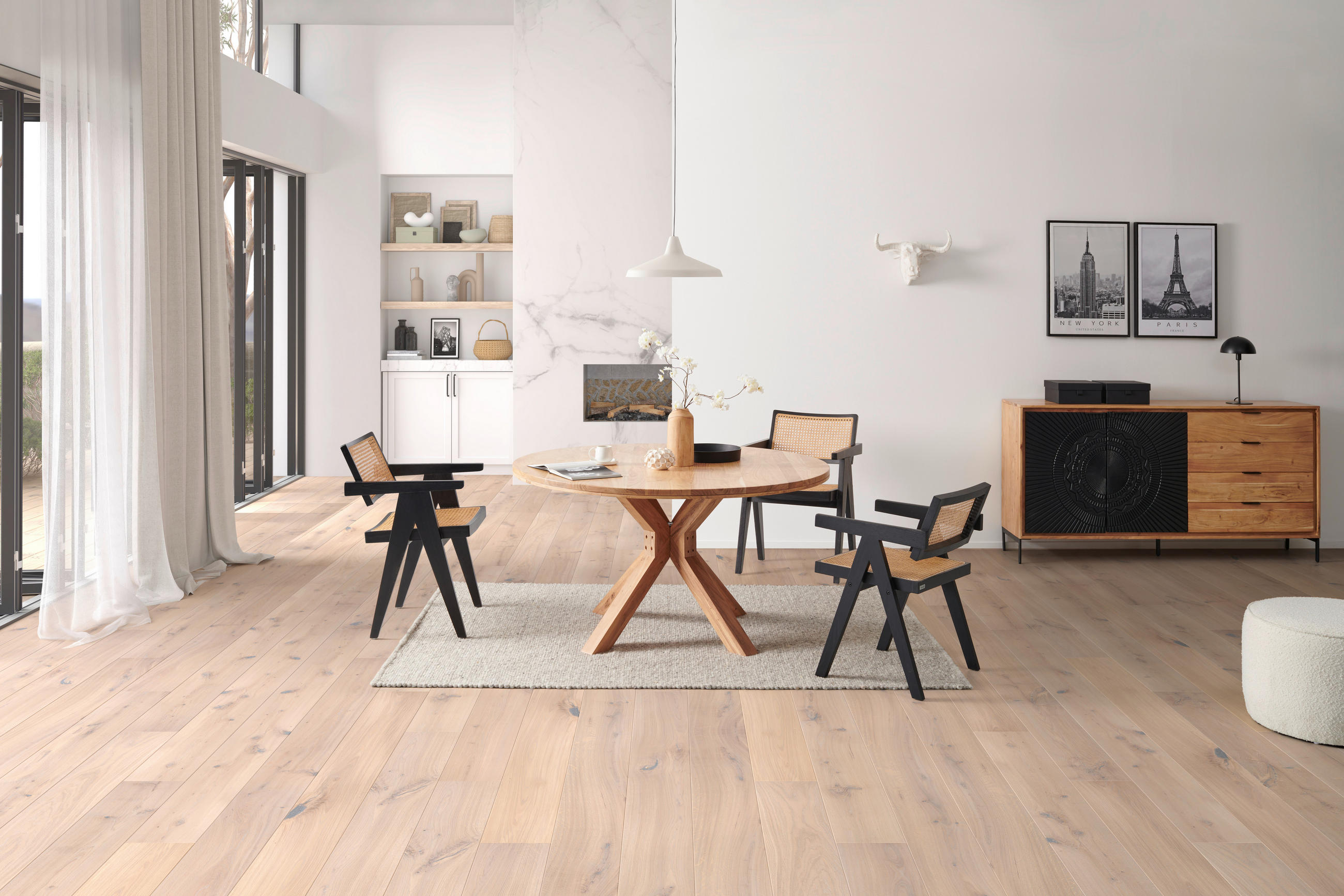 ESSTISCH in Holz  - Akaziefarben, MODERN, Holz (140/76/140cm) - MID.YOU