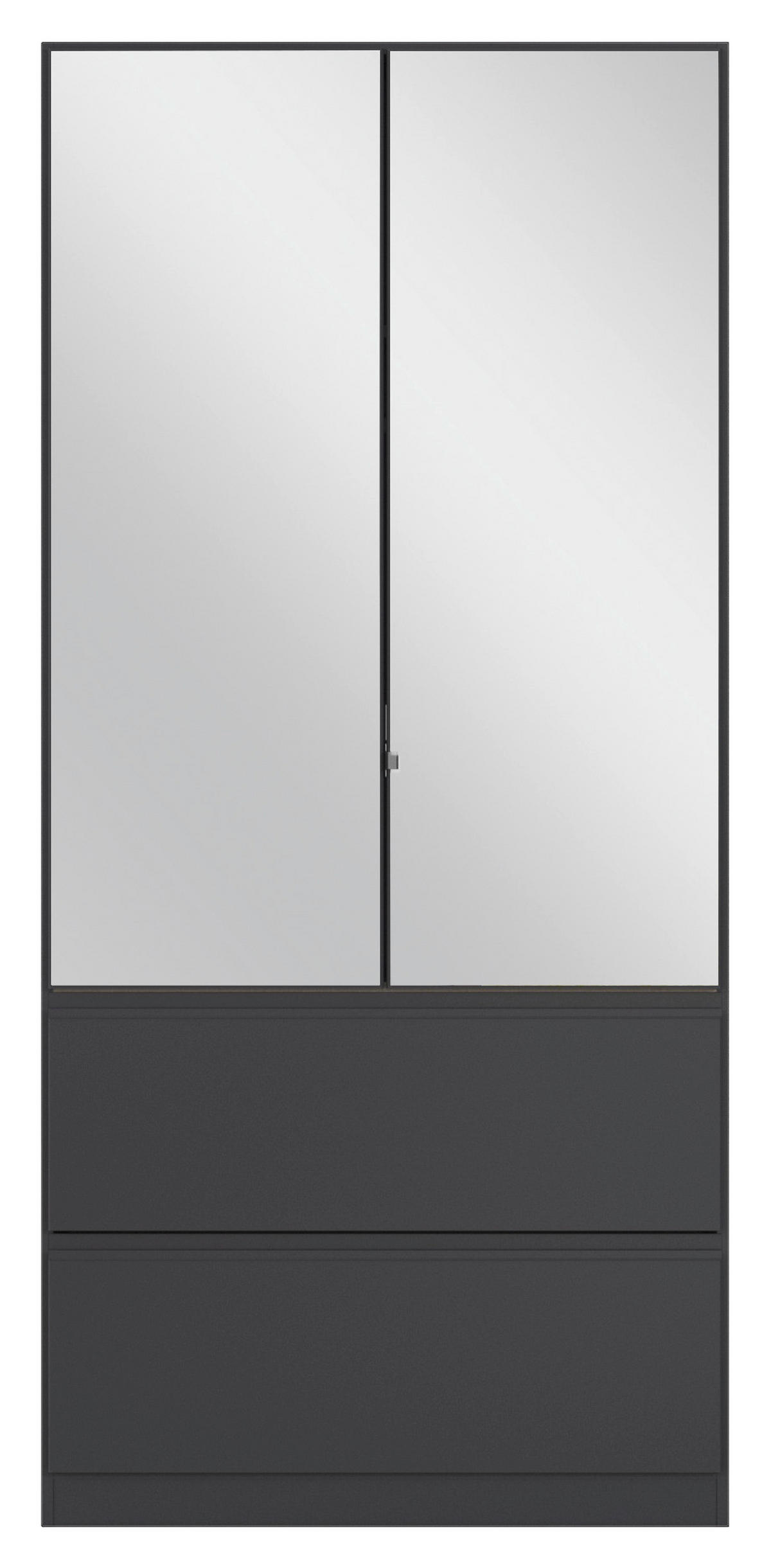 DREHTÜRENSCHRANK in Grau  - Grau, Modern, Holzwerkstoff (91/197/54cm) - Rauch Möbel