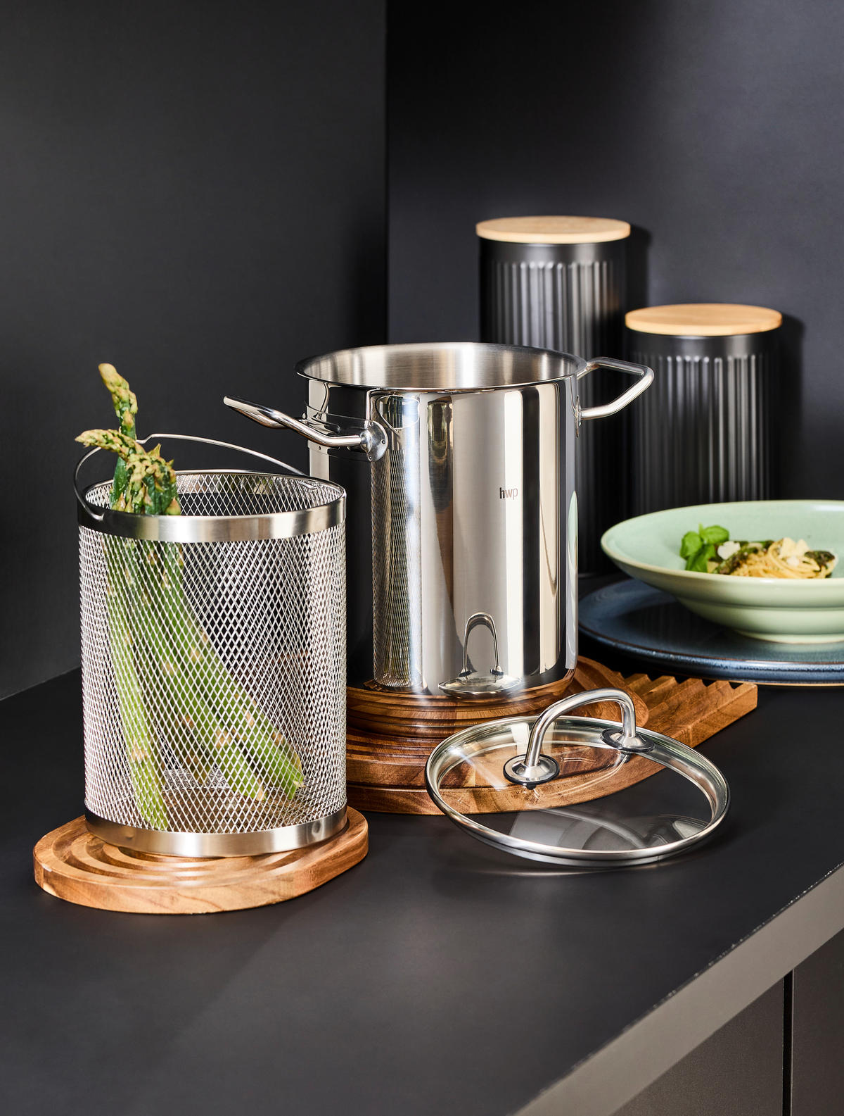 SPARRISGRYTA - klar/stålfärgad, Basics, metall/glas (16/12cm) - Homeware Profession.