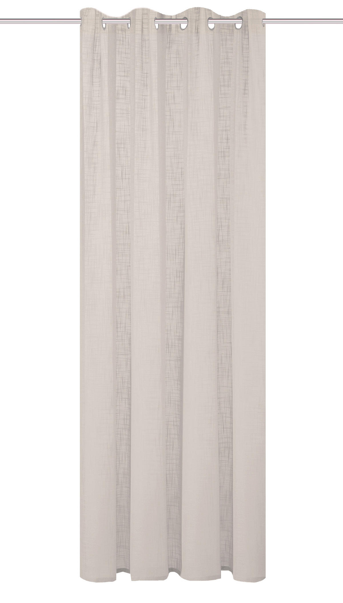 ÖSENSCHAL halbtransparent 140/245 cm   - Taupe, Basics, Textil (140/245cm)
