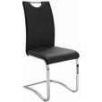SCHWINGSTUHL  in Lederlook  - Schwarz, Design, Textil/Metall (43/100/57cm) - Carryhome