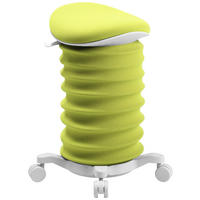 BÜROHOCKER 37,5/58-70/36 cm  - Weiß/Grün, Design, Kunststoff/Textil (37,5/58-70/36cm) - Topstar