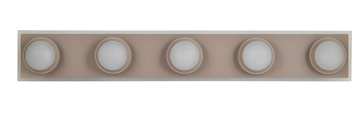LED-DECKENLEUCHTE Biarritz 99/15/12,5 cm  - Schwarzchrom, Design, Kunststoff/Metall (99/15/12,5cm)