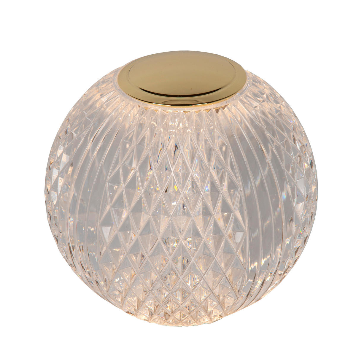 LED-TISCHLEUCHTE Cintra 9/9/8.7 cm   - Transparent, Design, Kunststoff (9/9/8.7cm) - Lucide