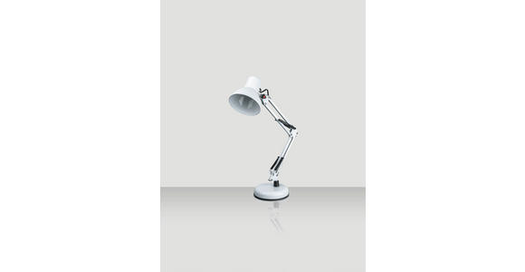 SCHREIBTISCHLEUCHTE 40/15/59 cm - Weiß, Basics, Kunststoff/Metall (40/15/59cm) - Novel