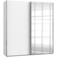 SCHWEBETÜRENSCHRANK 200/216/65 cm 2-türig Weiß  - Chromfarben/Weiß, MODERN, Holzwerkstoff (200/216/65cm) - MID.YOU