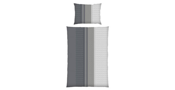 BETTWÄSCHE Plüsch 140/200 cm - Weiß/Grau, Basics, Textil (140/200cm) - Boxxx