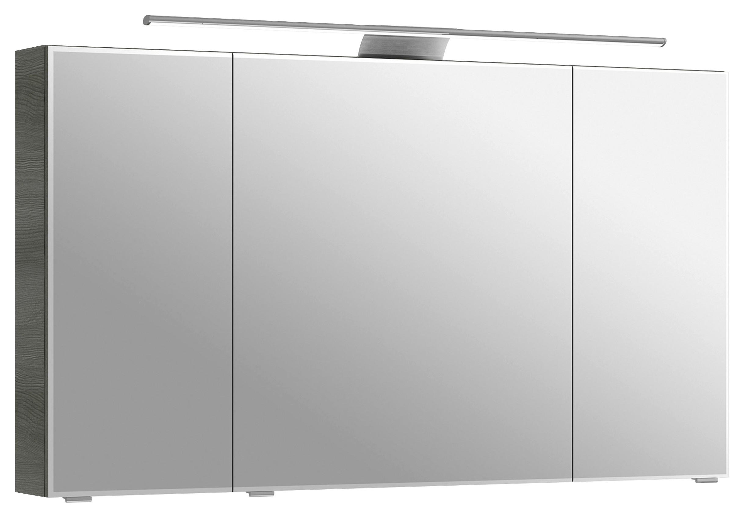 SPIEGELSCHRANK 120/70,3/17 cm  - Chromfarben/Graphitfarben, KONVENTIONELL, Glas/Holzwerkstoff (120/70,3/17cm) - Pelipal