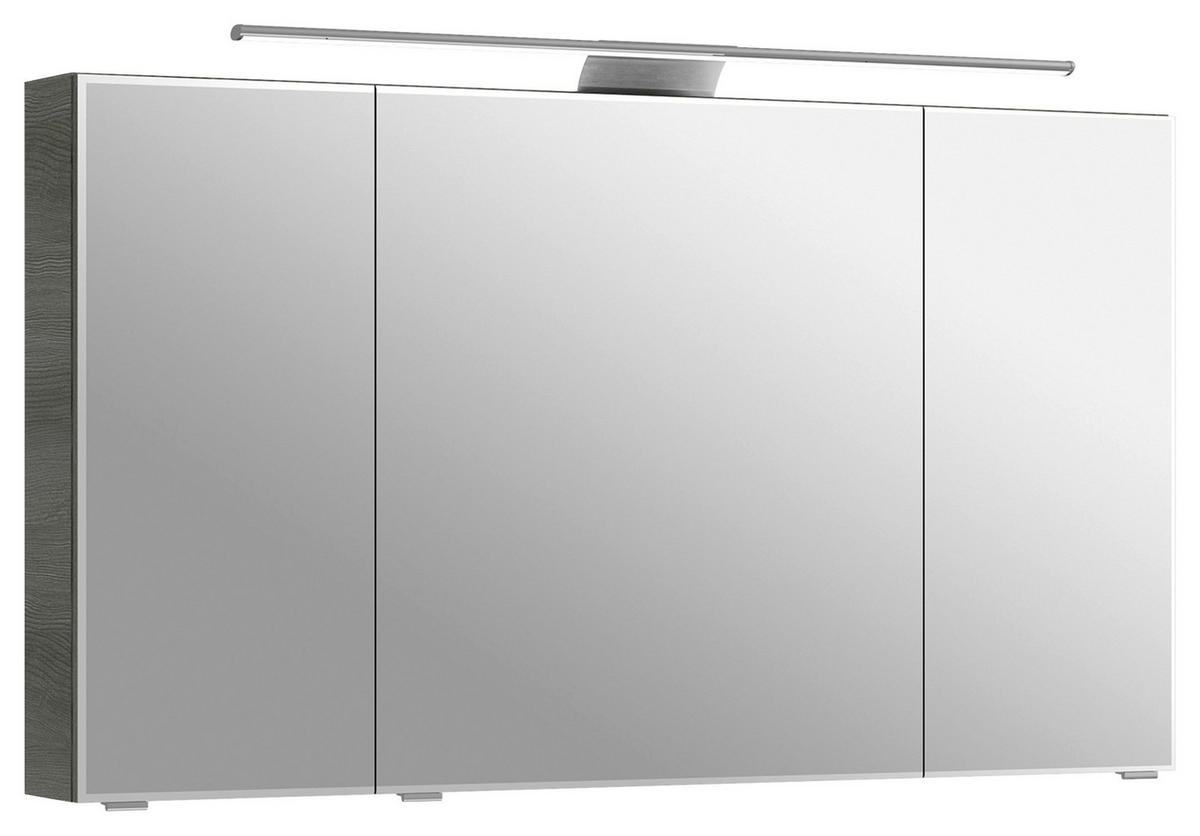 SPIEGELSCHRANK 120/70,3/17 cm  - Chromfarben/Graphitfarben, KONVENTIONELL, Glas/Holzwerkstoff (120/70,3/17cm) - Pelipal